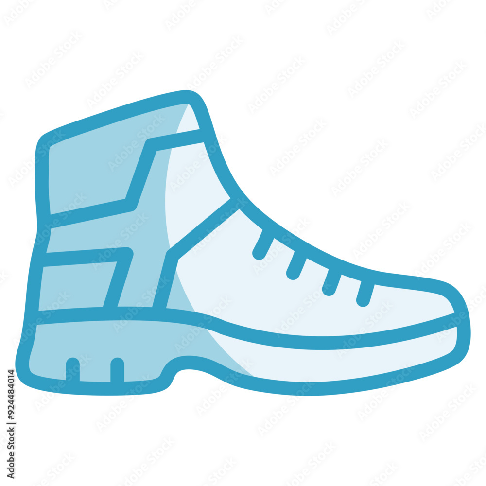 Wall mural Hiking Boot  Icon Element For Design