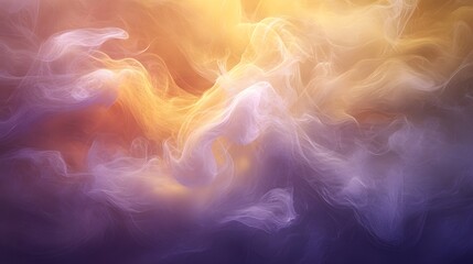 Fototapeta premium 8. An ethereal cloud of swirling smoke and color, with hints of gold and violet peeking through