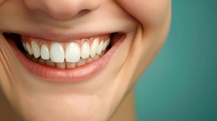Fototapeta premium close up of a woman smiling