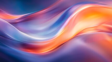 Obraz premium 42. Abstract waves of color and light blending together in a fluid and harmonious motion