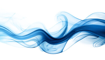 青い流れるような煙の波,背景素材,png