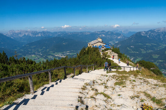 The Kehlsteinhaus, a.k.a. the Eagle's Nest on Obersalzberg Mountain in Obersalzberg, Germany