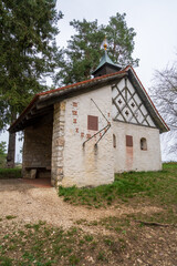 Small Church and Chapel at The Stiegelesfels-Oberes Donautal, district of Tuttlingen, Baden-Württemberg , Germany
