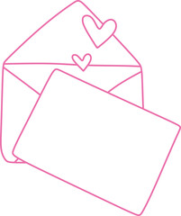 Envelope Doodle with Heart