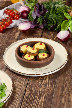 Delicious Mushrooms with Cheese on Ketsi - Authentic Culinary Delight