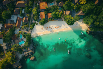 Aerial view of beach