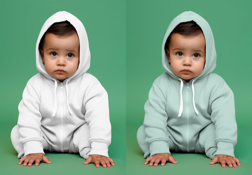 Apparel Toddler Hoodie Mockup With Generative AI