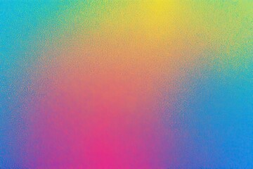 Blue Pink and Yellow Grainy Gradient Background for Abstract Wave Design