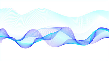 Modern abstract glowing wave background. purple wave lines and technology background.