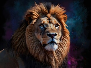 Majestic Lion Portrait