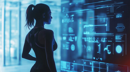 A digital AI-powered personal fitness coach providing real-time feedback and holographic exercise instructions1