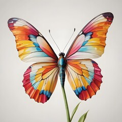 color illustration of a beautiful butterfly