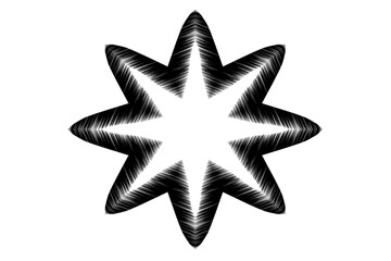 star on white background