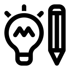 inspiration, idea, concept, innovation, creative, creativity outline icon