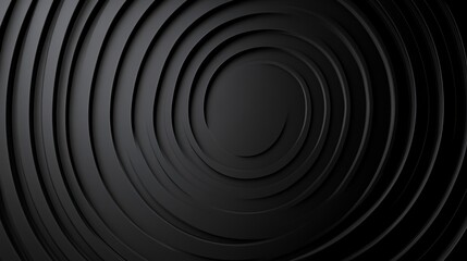 Abstract Black Spiral Pattern.