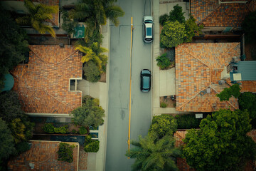 Fototapeta premium Los angeles aerial view