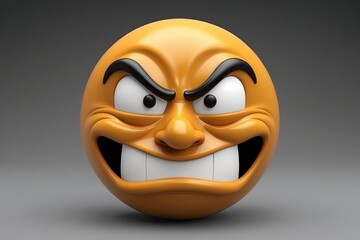 Playful 3D Face Emoji with Cheeky Expression for Fun Conversations