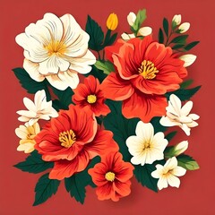 Obraz premium background with flowers