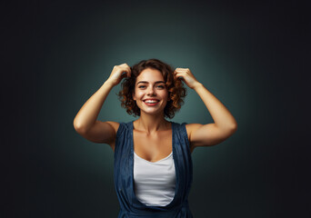 Obraz premium A beautiful woman with a magnetic personality.