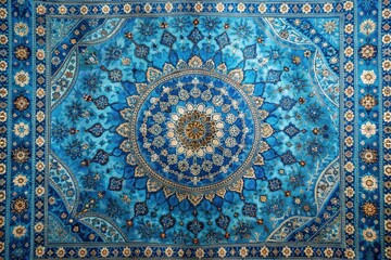 Azure Tapestry: Celestial blue hues interwoven with intricate textures, evoking ethereal beauty.