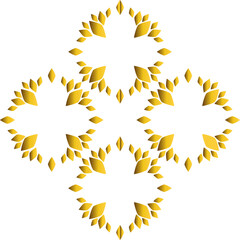 luxury golden flower design