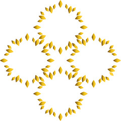 luxury golden flower design