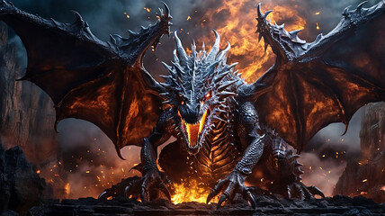 Enter a world where fire-breathing dragons and AI collide, merging metal and magic in epic fantasy