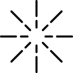 Firework Flat Icon. Merry Christmas and Happy New Year