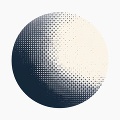 Abstract dotted gradient circle art