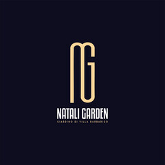 Alphabet letter icon logo Gn, NG, GN Logo Emblem Monogram, Letters monogram icon logo NG,GN,G and N