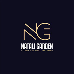 Alphabet letter icon logo Gn, NG, GN Logo Emblem Monogram, Letters monogram icon logo NG,GN,G and N