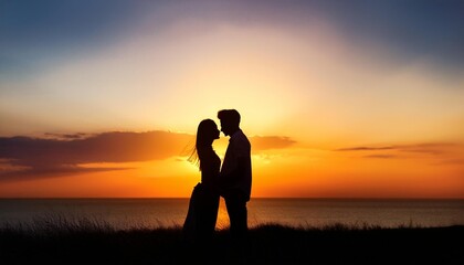 A passionate gaze between lovers.