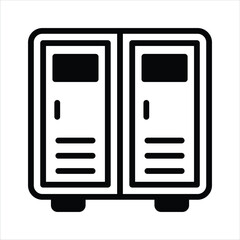 Grab this amazing icon of cabinet in modern style, ready to use vector