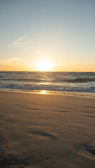 sunset over the baltic sea