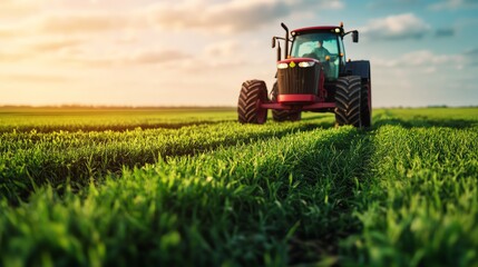 Obraz premium Innovative farm equipment, new tools