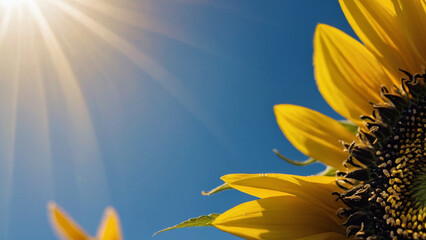 A Sunflower Field Bathed in Warm, Evening Light