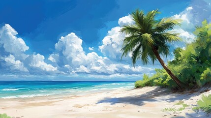 beautiful summer beach backgrounds concept