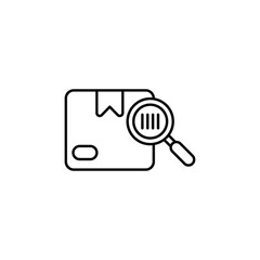 Product Scanning icon design with white background stock illustration