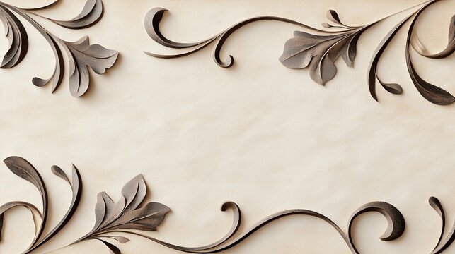 Ornate script font, floral swirls, antique parchment, vintage style