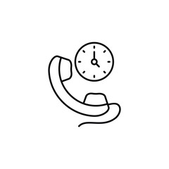 24 Service icon design with white background stock illustration