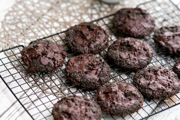 dark chocolate chocolate chip cookie