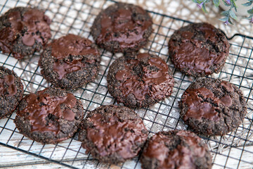 dark chocolate chocolate chip cookie