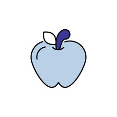 Apple icon design with white background stock illustration