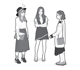 illustration Character Girls