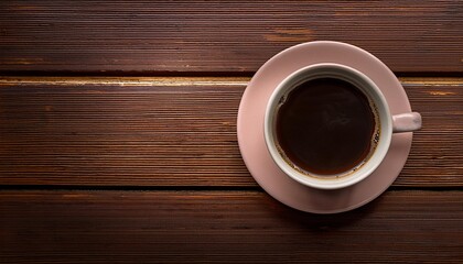 The richness of espresso viewed from the top.