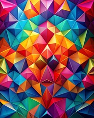 Obraz premium Beautiful Bright Colorful Geometric Background with Bold Shapes and Vivid Colors. Bright. Colorful. Geometric. Background. Shapes