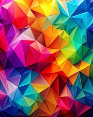 Obraz premium Eye-Catching Colorful Geometric Background with Bold and Bright Patterns. Colorful. Bright. Geometric. Background. Patterns