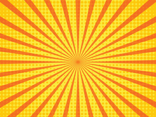 Vector Comic Book Effect Background Geometric Shine Classic Comics Background Template.