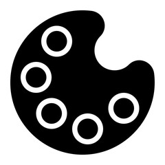 color palette, coloring, painting, color, art, visual design solid or glyph icon