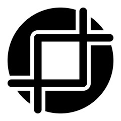 crop, cropping, cut, resize, shapes, pathfinder, graphic design, visual design solid or glyph icon